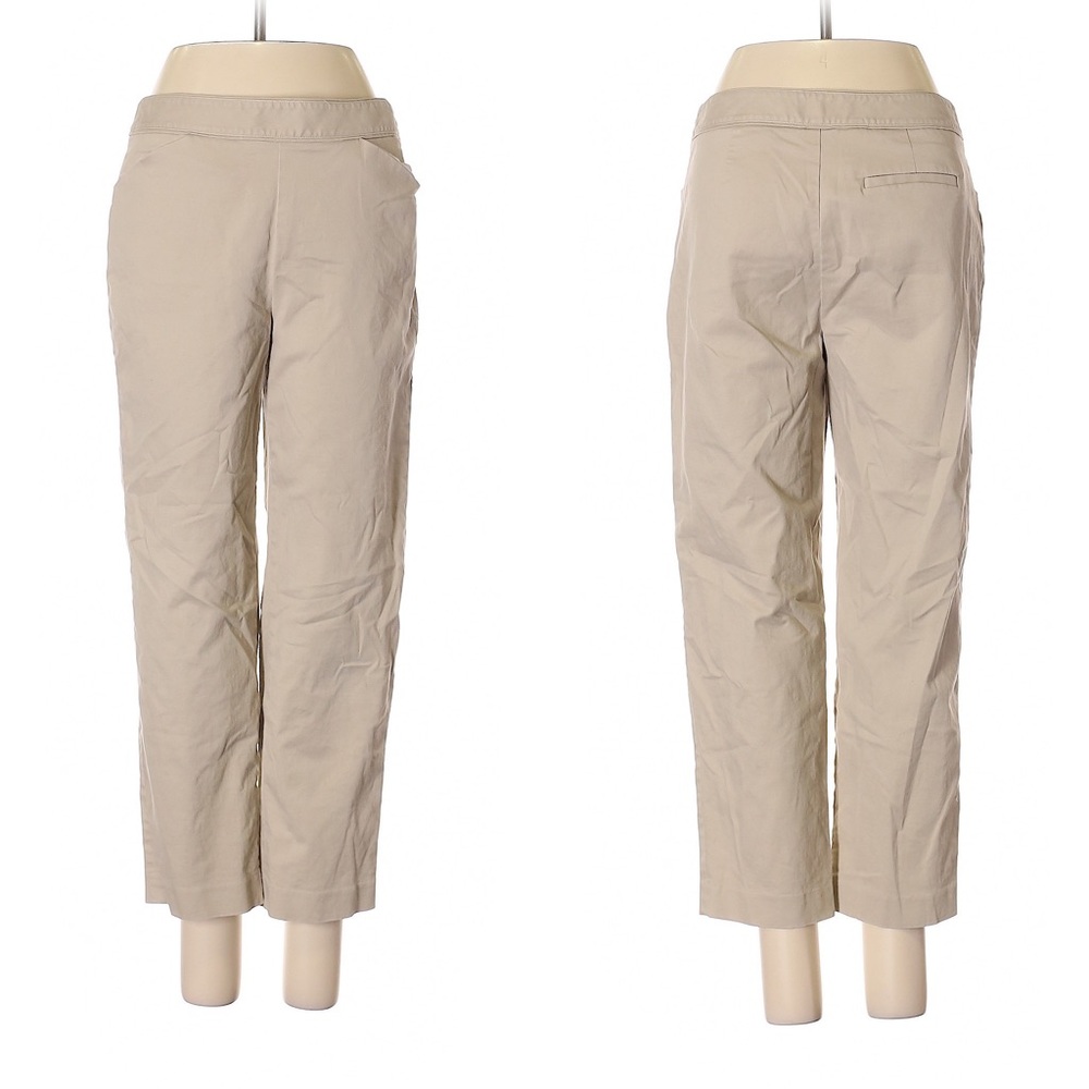 TALBOTS Tan-colored Khakis / Size 6 - Picture 1 of 5